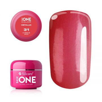 Gel UV Color Base One 5g Metalic Kisses Red 31