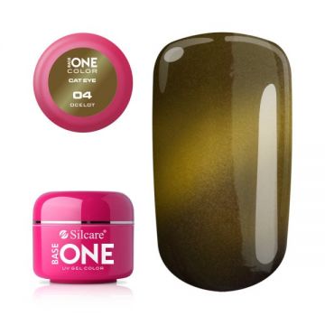 Gel UV Color Base One Silcare Cat Eye Magnetic Ocelot 04