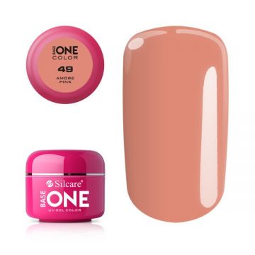 Gel uv Color Base One Silcare Clasic Amore Pink 49