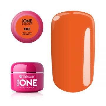 Gel uv Color Base One Silcare Clasic Sunset Orange 82