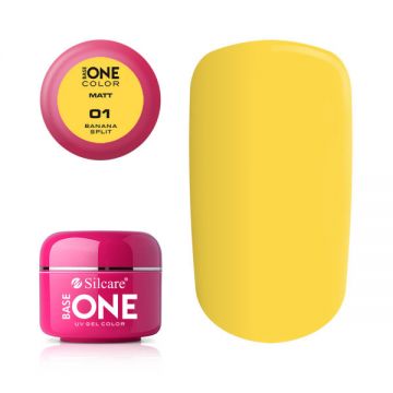 Gel uv Color Base One Silcare Matt Banana Split 01