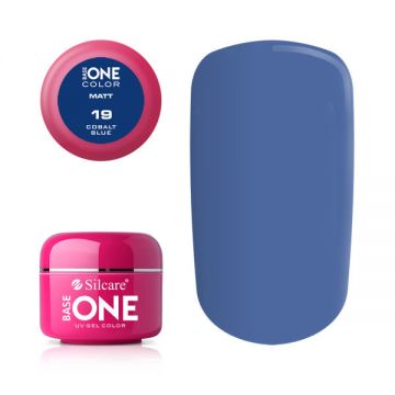 Gel uv Color Base One Silcare Matt Cobalt Blue 19