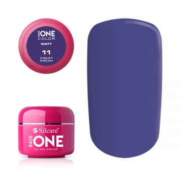 Gel uv Color Base One Silcare Matt Violet Dream 11