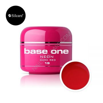 Gel UV Color Base One Silcare Neon Dark Red 19