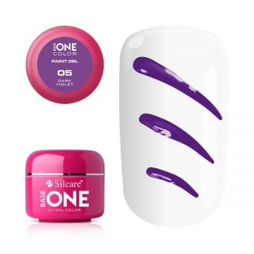 Gel UV Color Base One Silcare Paint Dark Violet 05