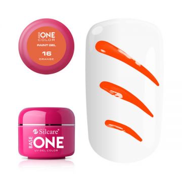 Gel UV Color Base One Silcare Paint Orange 16