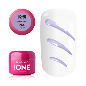 Gel UV Color Base One Silcare Paint Violet 04