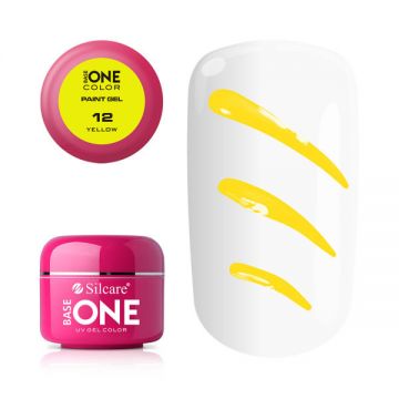 Gel UV Color Base One Silcare Paint Yellow 12