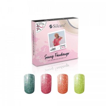 Set 4 oje Flexy Hybrid Gel Silcare Sunny Fandango 4,5gr