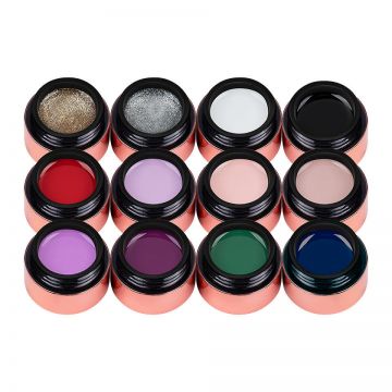 Set 12 Geluri UV Colorate LUXORISE, Timeless Beauty