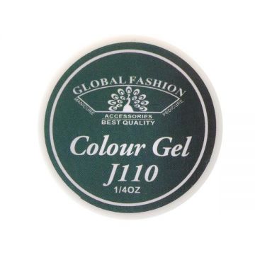 Gel color unghii, vopsea de arta, seria Distinguished Green, Global Fashion, 5gr, J110