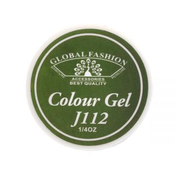 Gel color unghii, vopsea de arta, seria Distinguished Green, Global Fashion, 5gr, J112