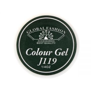 Gel color unghii, vopsea de arta, seria Distinguished Green, Global Fashion, 5gr, J119