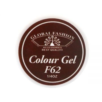 Gel color unghii, vopsea de arta, seria Rose Red, Global Fashion, 5gr, F62