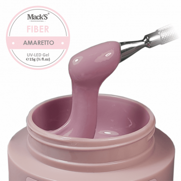 Gel Constructie Fiber Amaretto 15ml Macks - FCP15-MKS