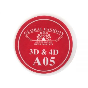 Gel UV 4D plastilina, gel plastart, Global Fashion, A05, 7g, culoare roz