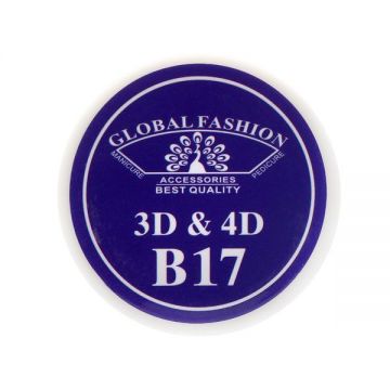 Gel UV 4D plastilina, gel plastart, Global Fashion, B17, 7g, violet