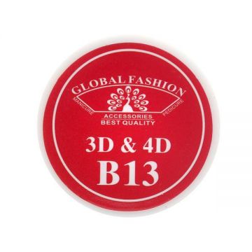 Gel UV 4D plastilina, gel plastrat, Global Fashion, B13, 7g, culoare coral