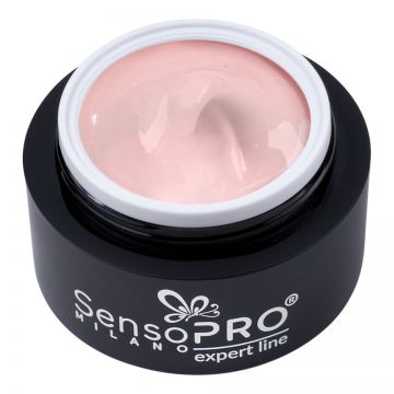 Gel Constructie Unghii Expert Line SensoPRO Milano - Blush Glitz 15ml