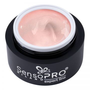 Gel Constructie Unghii Expert Line SensoPRO Milano - Coral Glimmer 15ml