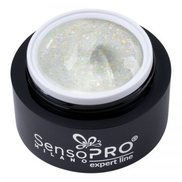 Gel Constructie Unghii Expert Line SensoPRO Milano - Water Glitz 15ml