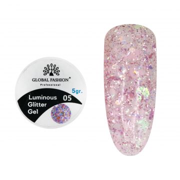 Gel Luminous Glitter Hexagon 5g, Nr. 05