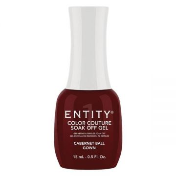 Gel Pigmentat pentru Unghii - Entity Color Couture Soak Off Gel, nuanta "Cabernet Ball Gown", 15 ml