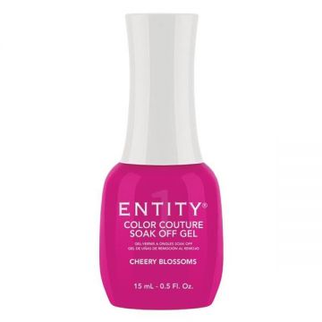 Gel Pigmentat pentru Unghii - Entity Color Couture Soak Off Gel, nuanta "Cherry Blossoms", 15 ml