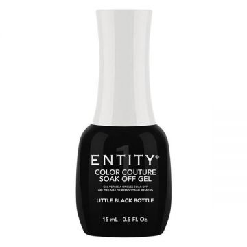 Gel Pigmentat pentru Unghii - Entity Color Couture Soak Off Gel, nuanta "Little Black Bottle", 15 ml