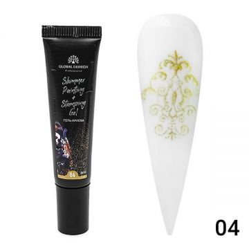 Gel de vopsea pentru stamping și chineză pictura cu sclipici Global Fashion, 8 ml 004 Gel de vopsea pentru stamping și chineză pictura cu sclipici Global Fashion, 8 ml 004