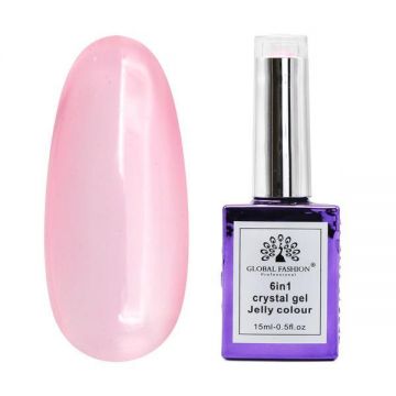 Gel pentru construcție Gel 6 în 1, Jelly Colour Gel, 15 ml, 6603 Gel pentru construcție Gel 6 în 1, Jelly Colour Gel, 15 ml, 6603