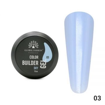 Gel pentru modelarea unghiilor 15 g, Color Builder Gel, 03-Sky Gel pentru modelarea unghiilor 15 g, Color Builder Gel, 03-Sky