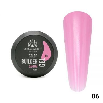 Gel pentru modelarea unghiilor 15 g, Color Builder Gel, 06- Sakura Gel pentru modelarea unghiilor 15 g, Color Builder Gel, 06- Sakura