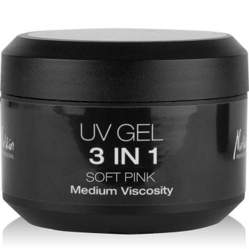 GEL UV 3 IN 1 SOFT PINK - VASCOZITATE MEDIE 50ML