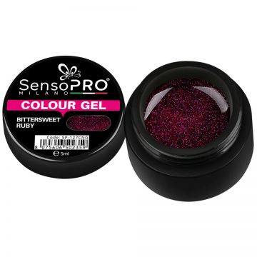 Gel UV Colorat Bittersweet Ruby 5ml, SensoPRO Milano