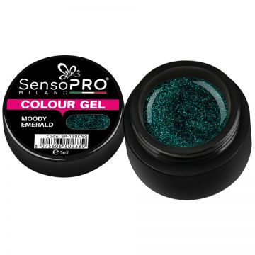 Gel UV Colorat Moody Emerald 5ml, SensoPRO Milano