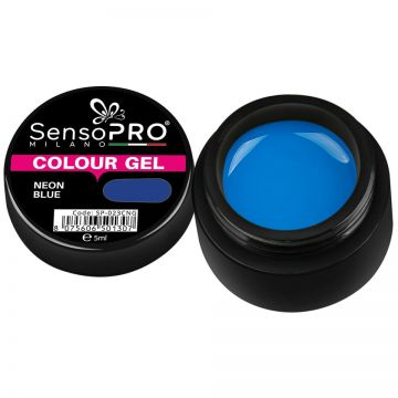 Gel UV Colorat Neon Blue 5ml, SensoPRO Milano