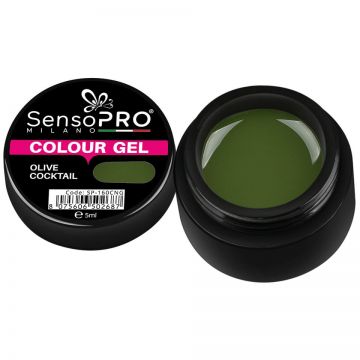 Gel UV Colorat Olive Cocktail 5ml, SensoPRO Milano