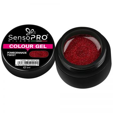 Gel UV Colorat Pomegranade Twist 5ml, SensoPRO Milano