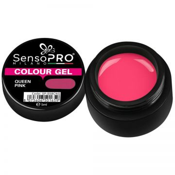 Gel UV Colorat Queen Pink 5ml, SensoPRO Milano