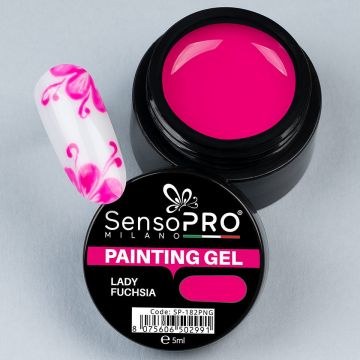 Gel UV Pictura Unghii Lady Fuchsia 5ml, SensoPRO Milano