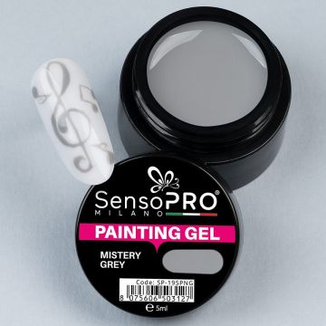 Gel UV Pictura Unghii Mistery Grey 5ml, SensoPRO Milano