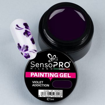 Gel UV Pictura Unghii Violet Addiction 5ml, SensoPRO Milano