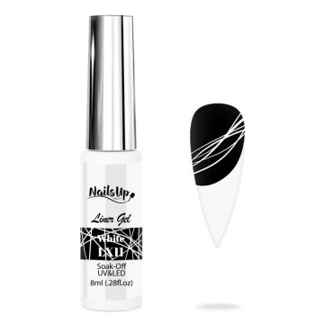 Liner Gel , NailsUp, 8 ml LX11, Alb