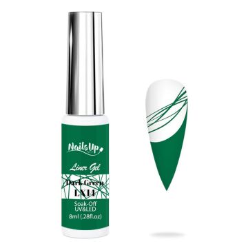 Liner Gel , NailsUp, 8 ml LX14, Dark Green