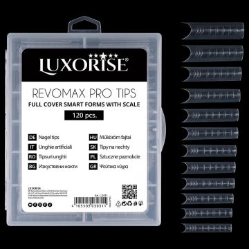 Tipsuri Reutilizabile REVOMAX PRO TIPS LUXORISE pentru Polygel si gel, 120 buc