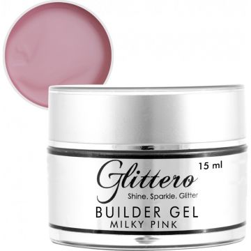 Builder Gel Glittero Nails - Milky Pink 15ml