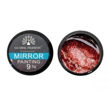 Gel color, Global Fashion, Mirror, 5 gr, Rosu 09