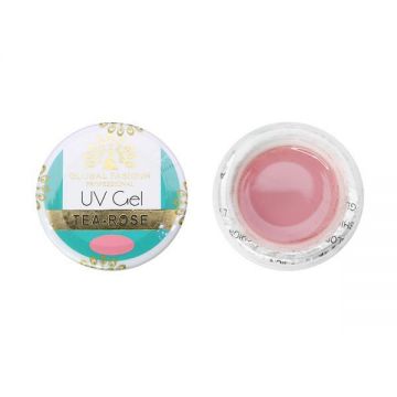 Gel de constructie pentru unghii, Global Fashion, cover, UV Gel, 15 gr, Tea Rose