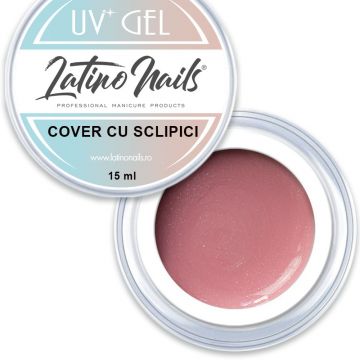 Gel Latino Nails Cover cu sclipici 15 ml